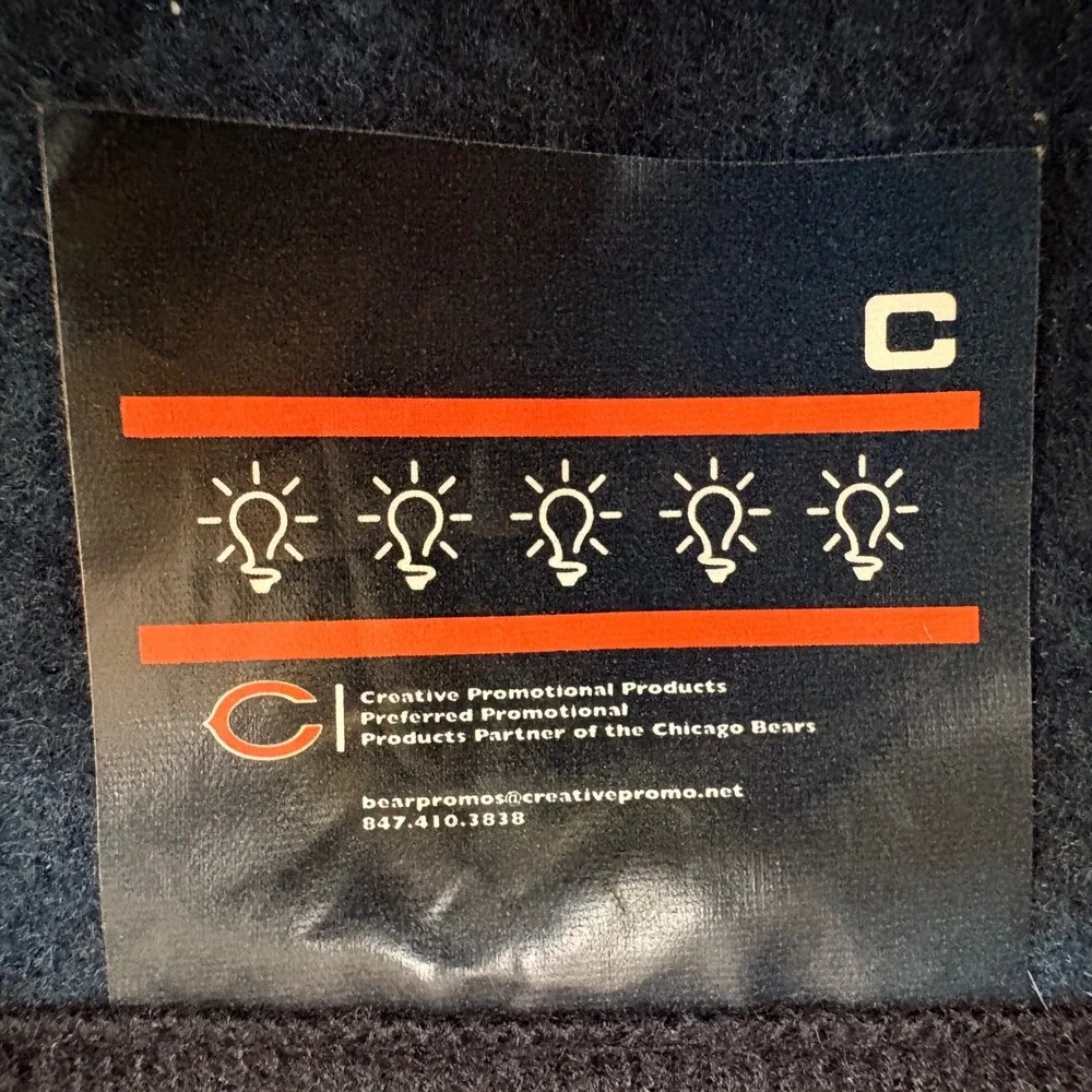 2 Chicago Bears Chase 9/11 10th Anniversary Scarf Blue Fleece 52